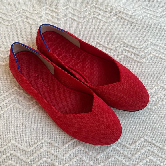 Rothy’s Red Flats Size 9.5 - Picture 2 of 12